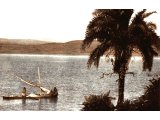 Sea of Galilee, Lake of Tiberias or Gennesaret. A view of the northern end of the Lake. An early photograph.